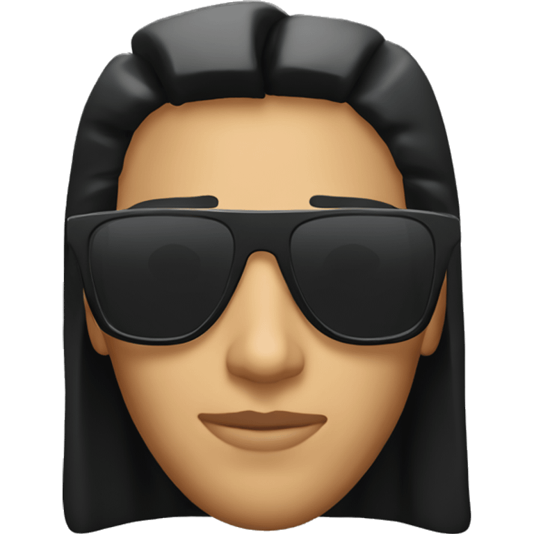 Black matrix sunglasses emoji