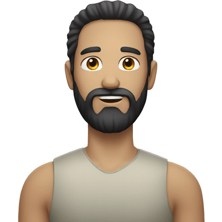 white man with black beard emoji