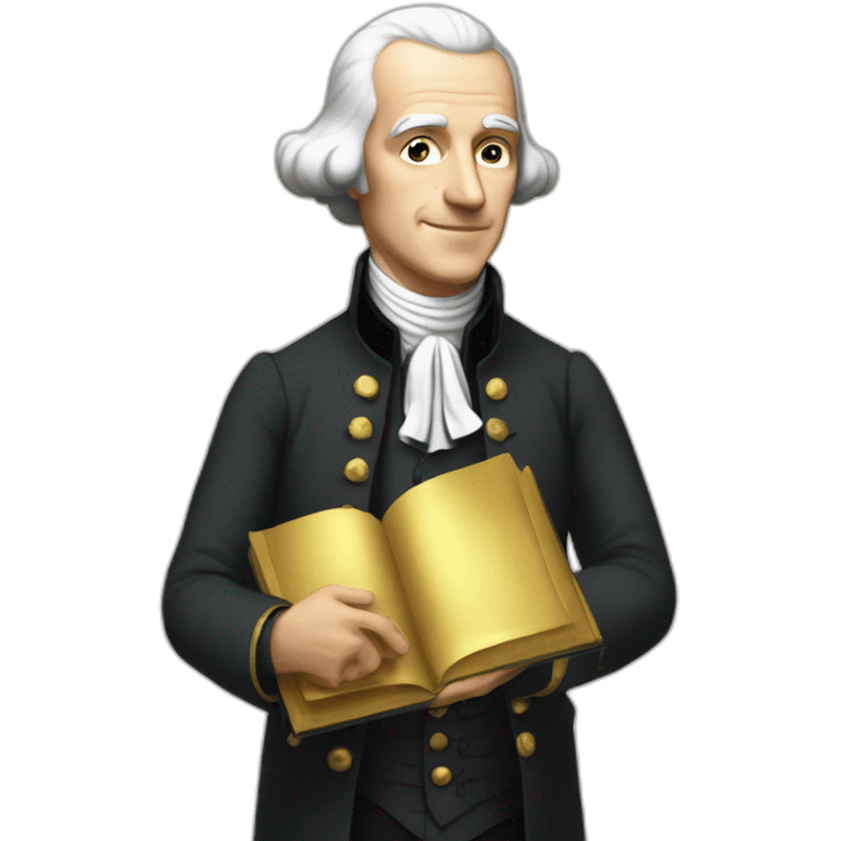 adam smith holding a golden book emoji