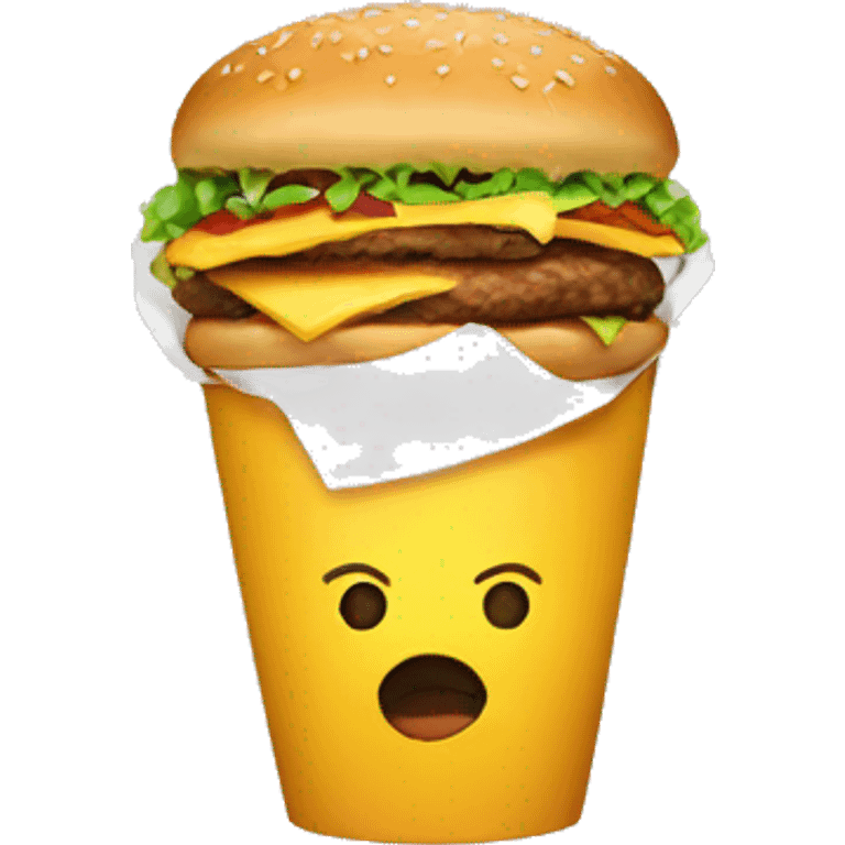 Eating fastfood emoji