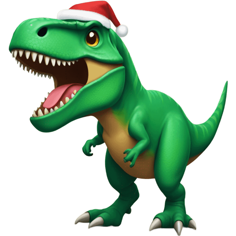 T. rex Christmas  emoji