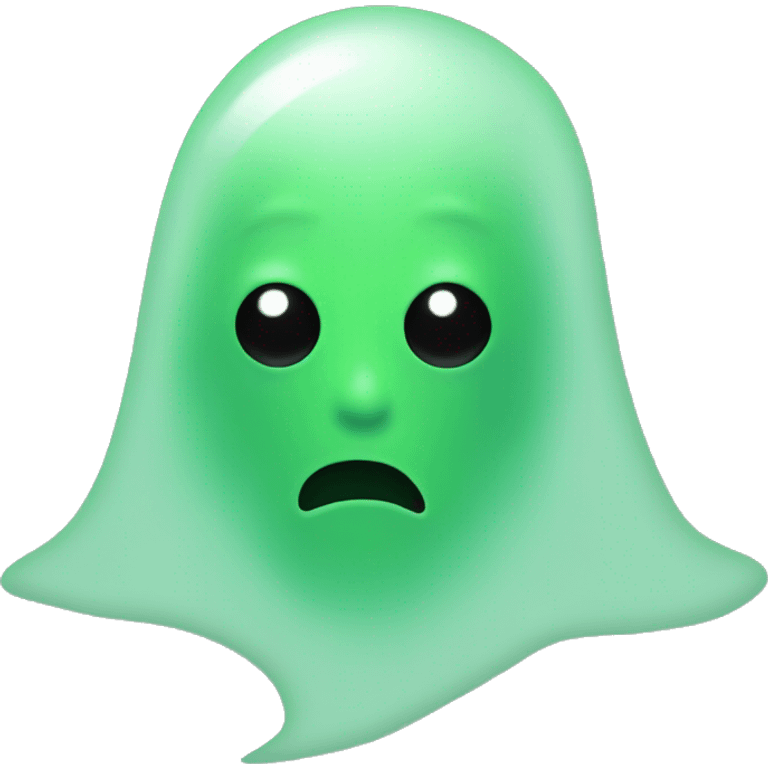 Green Ghost with one eye emoji