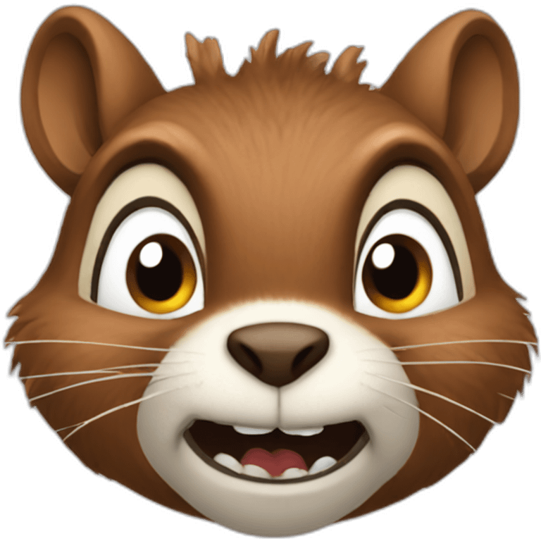 a vey mad squirrel emoji