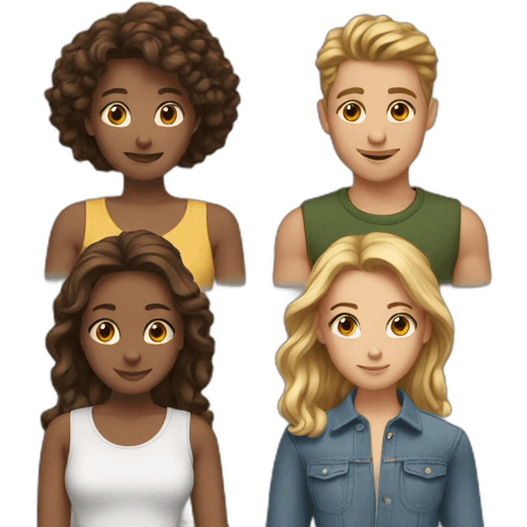 5 friends emoji