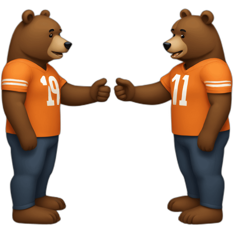 bears shaking hands emoji