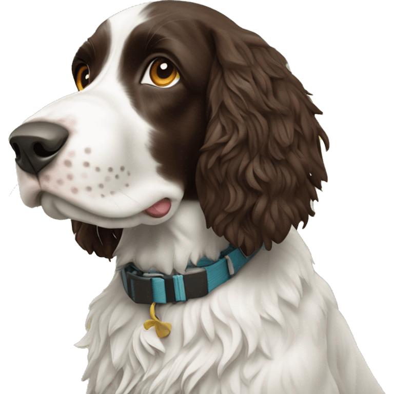 Springer Spaniel on an island emoji