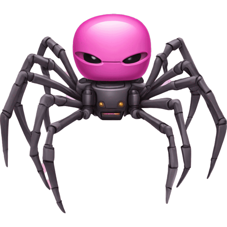 Robot spider pink emoji