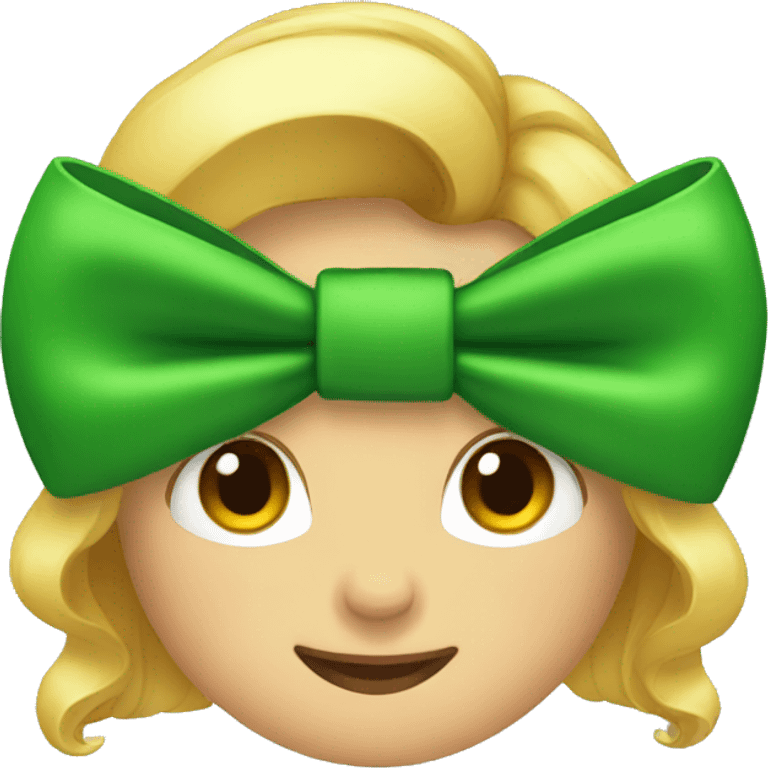 green bow emoji