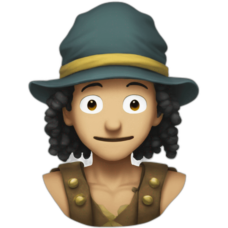 Usopp with a big nose emoji