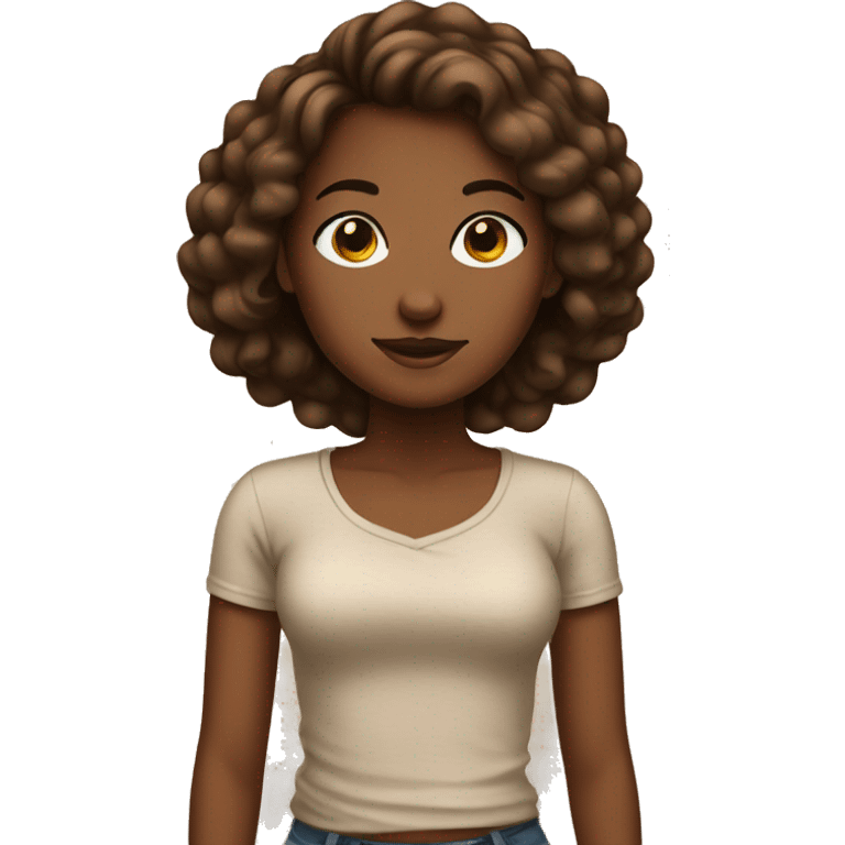 Brown clean girl  emoji