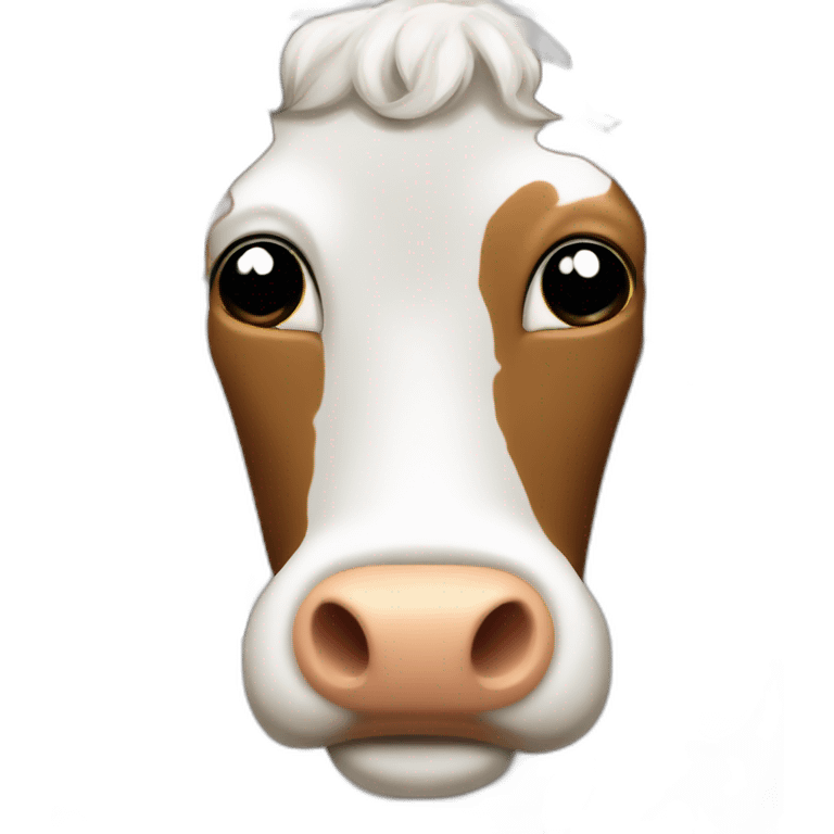 SPECKLED LONGHORN COW LONG LONG LONG FRIENDLY emoji