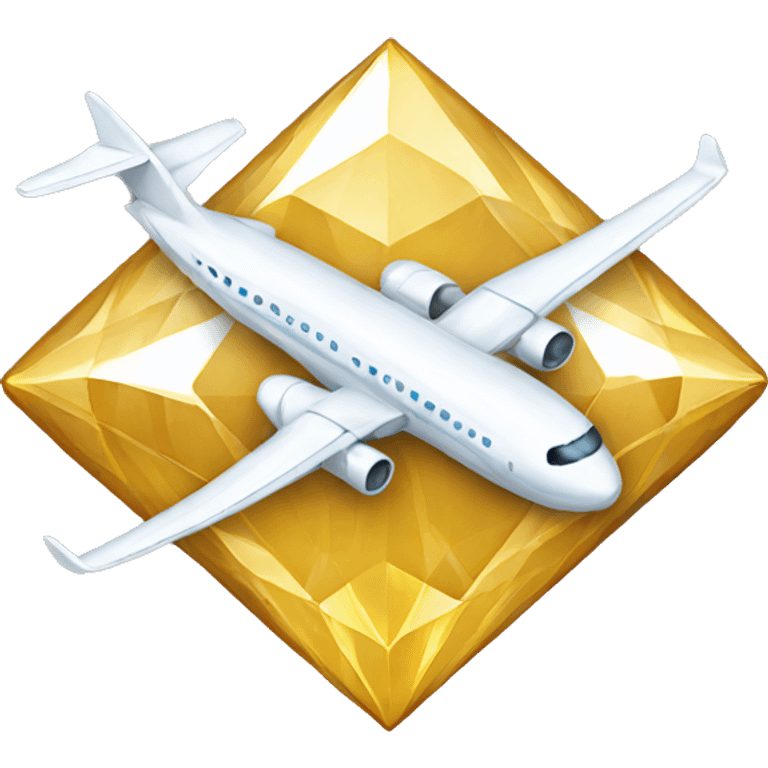 Diamond airplane emoji