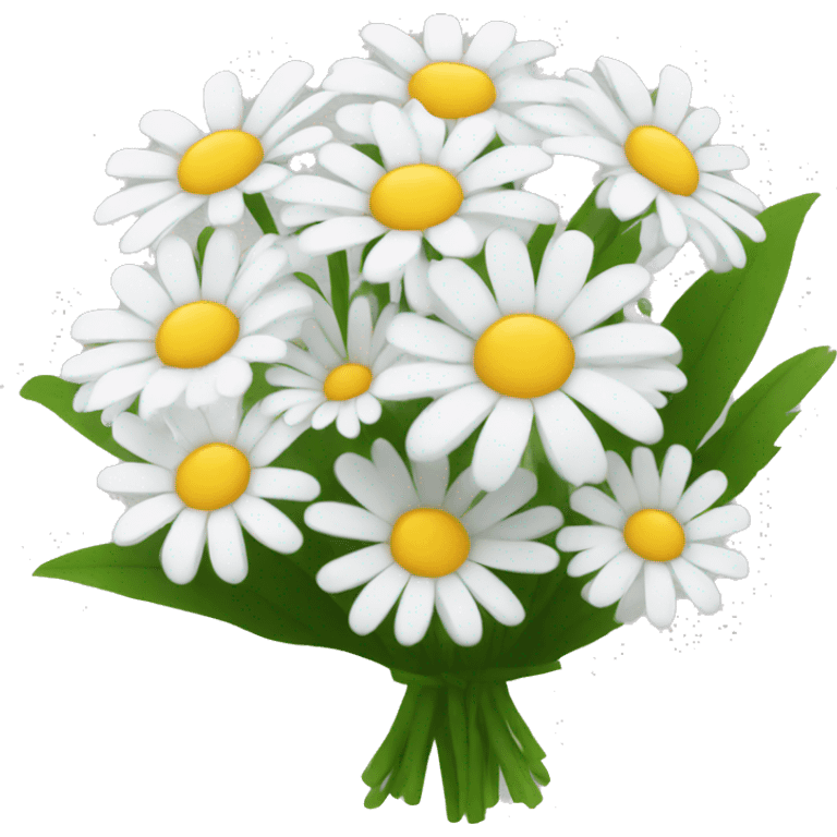 white daisy flower bouquet  emoji