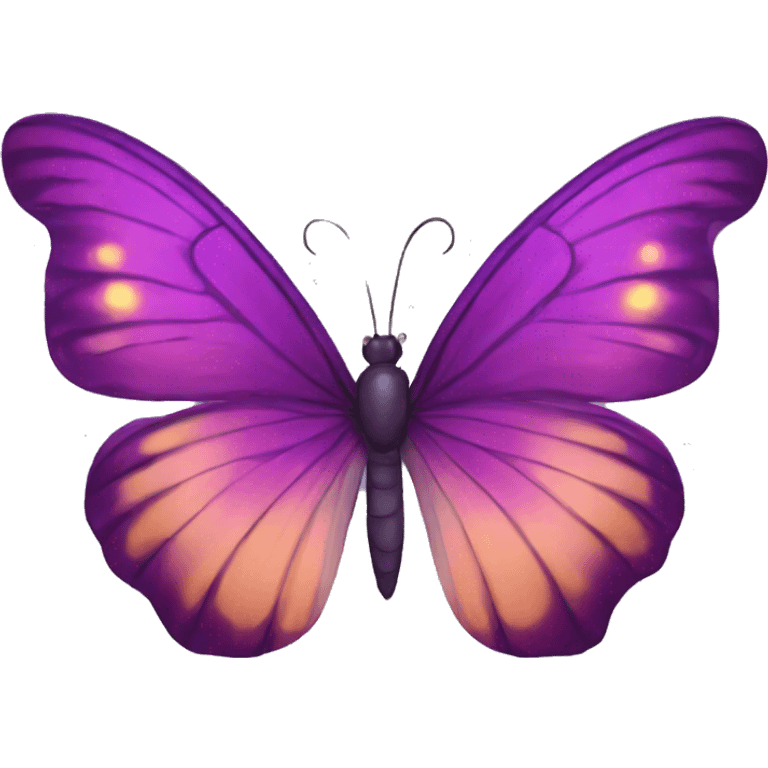 Mariposa morada emoji