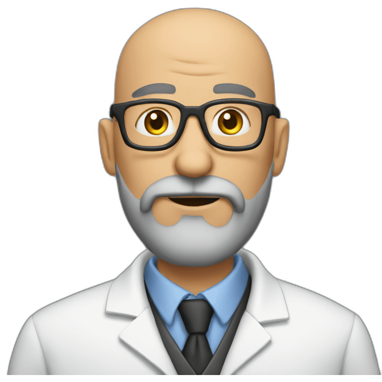 chem bald beared professor emoji