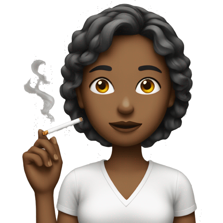 girl with cigarette emoji