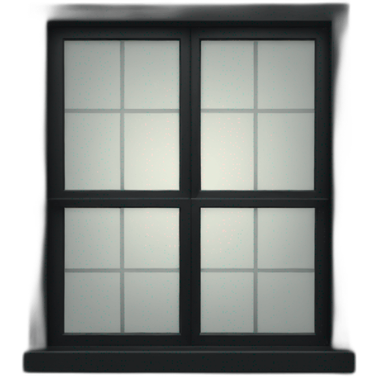 Black Window emoji