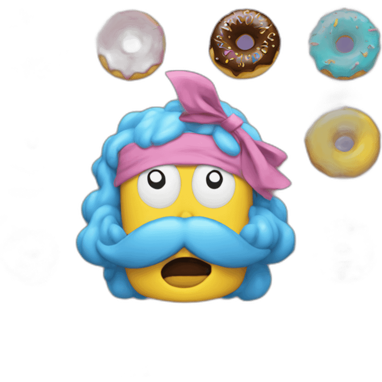 Marge avec un donuts emoji