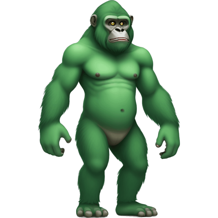 Green gorilla with no legs emoji