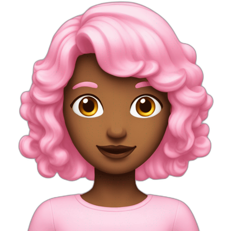 Un ange au cheveux rose emoji