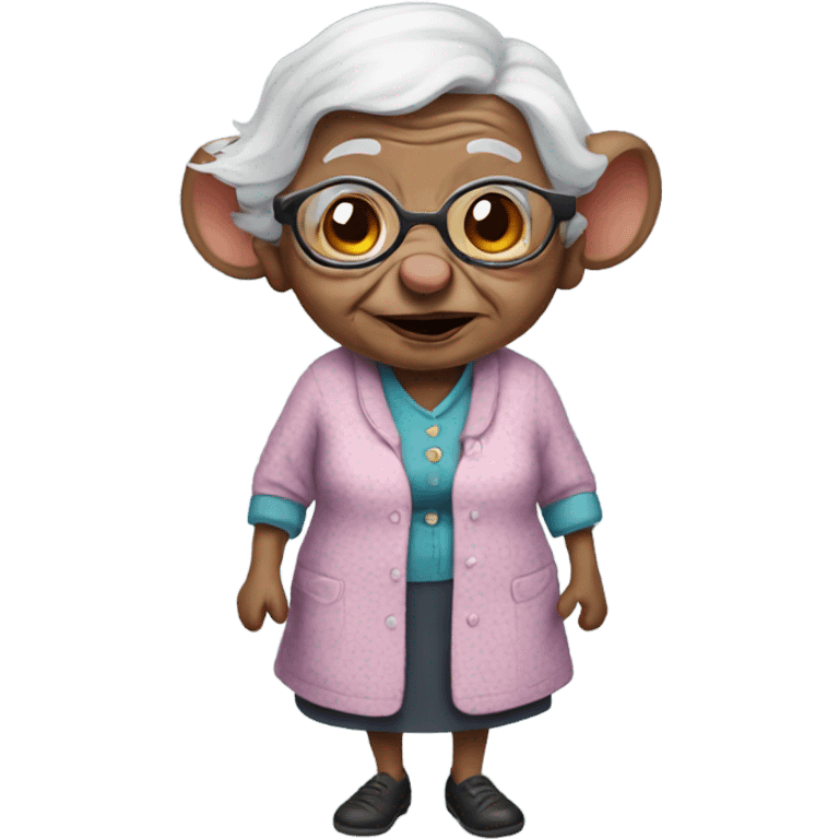 Rat granny emoji