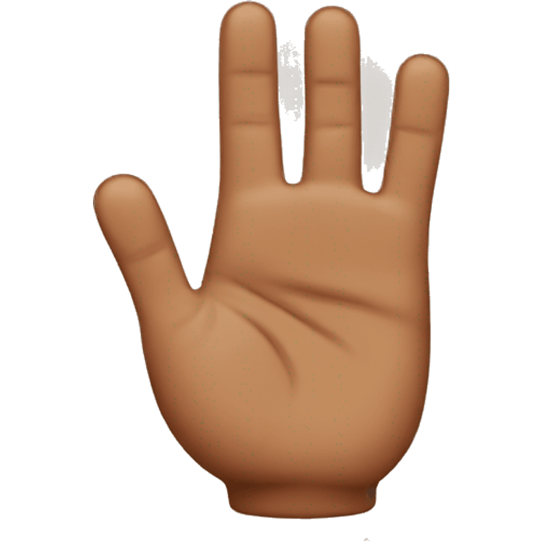 finger down brown color emoji