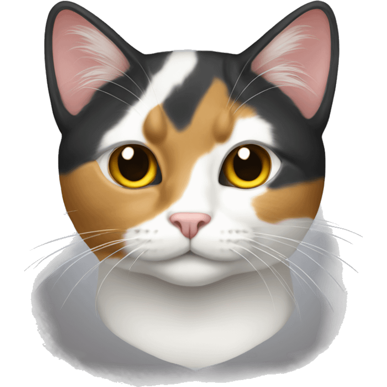 Tricolor cat emoji