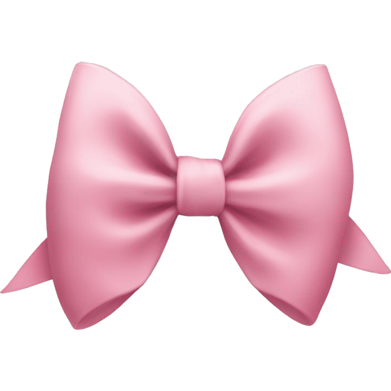 coquette bow with a faded pink colour emoji