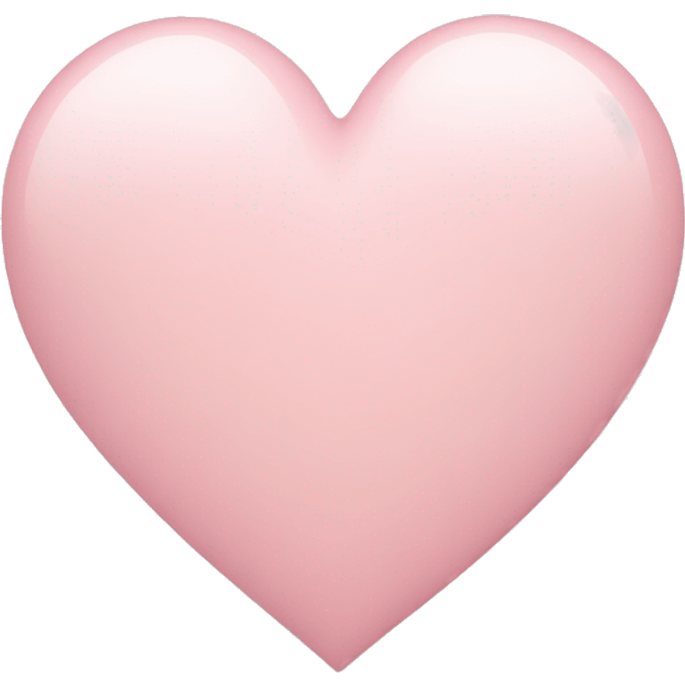 Pale pink heart emoji