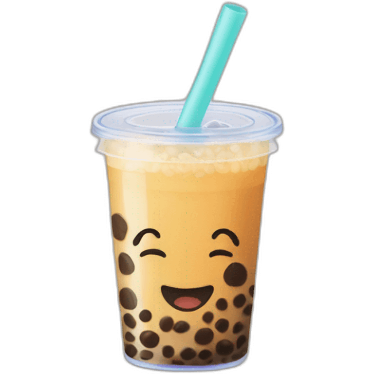 Chat avec un bubble tea emoji