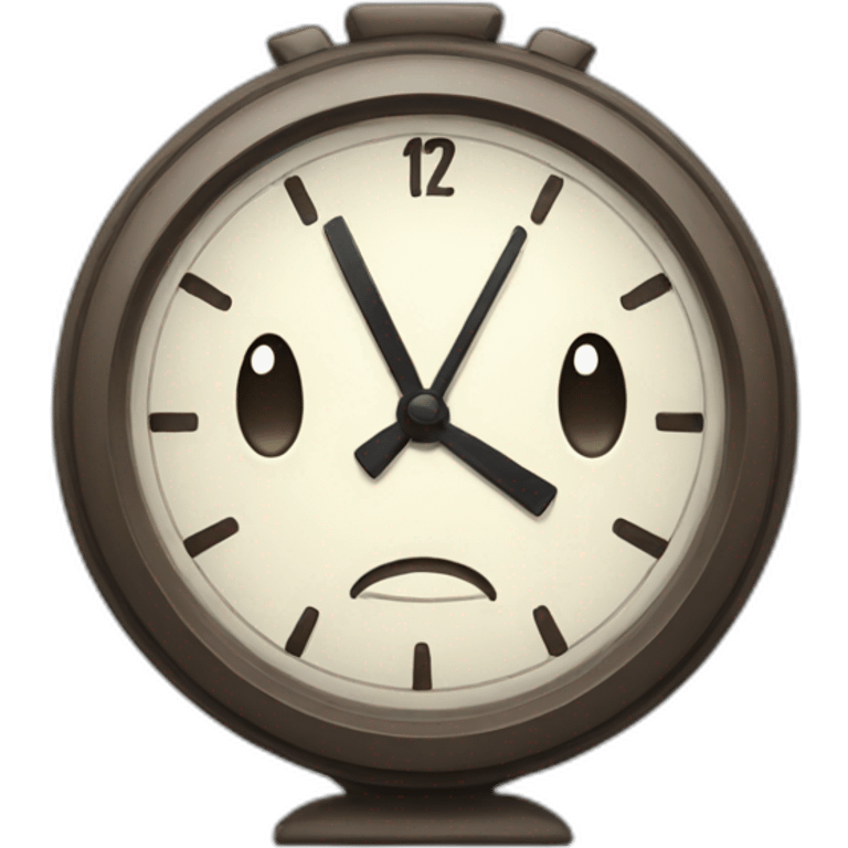 emoji with clock emoji