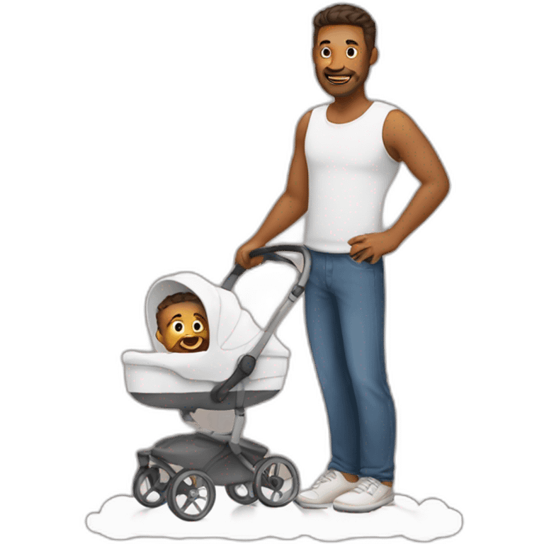 dad with baby emoji