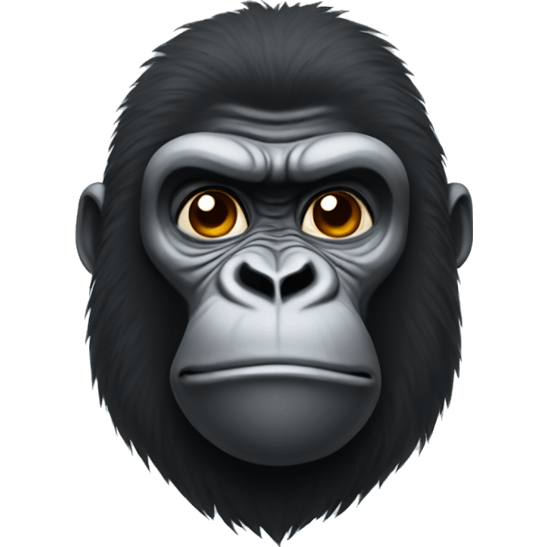 A high gorilla emoji