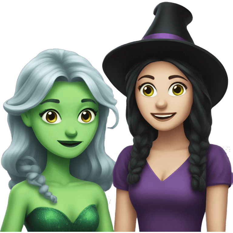 Elphaba and Galinda emoji