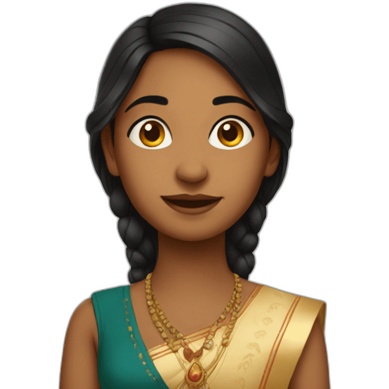 Indian girl from Hoa emoji