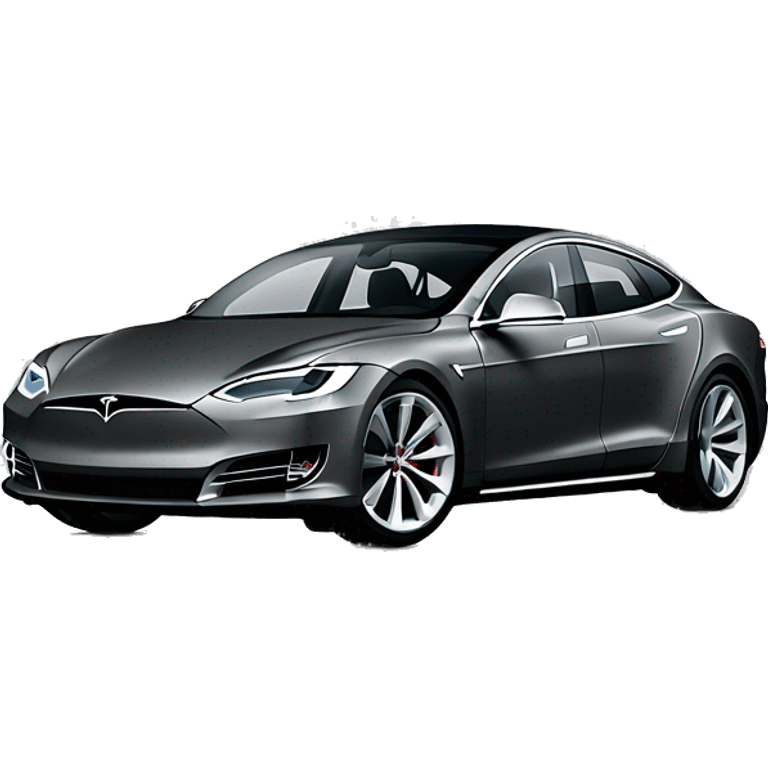 Tesla Model S Grey emoji