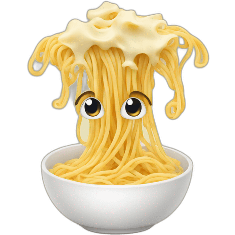 noodles with cheese  emoji