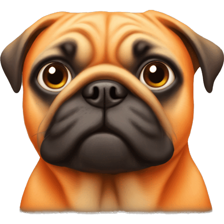 Orange pug  emoji