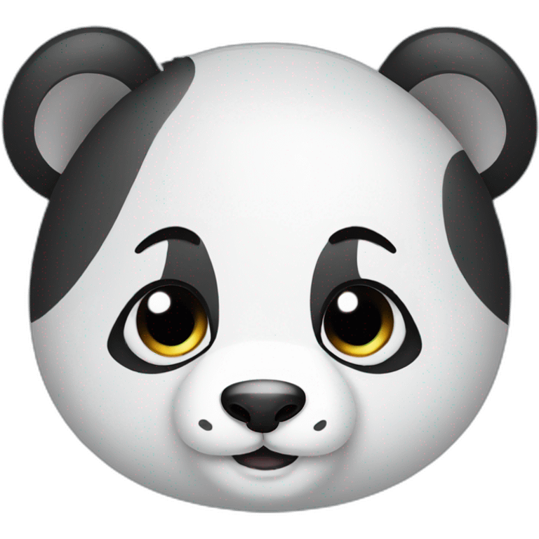 cute babe panda face emoji