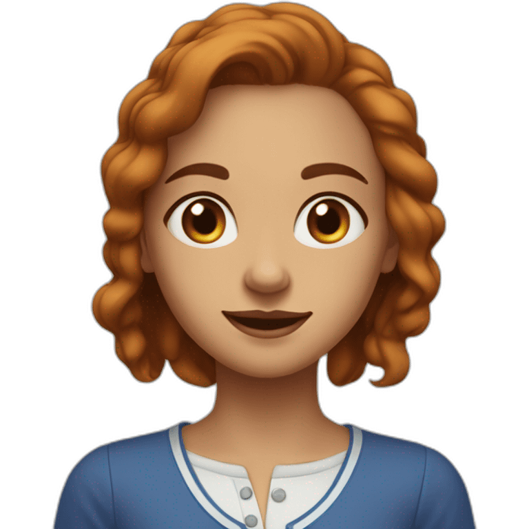 Blue eyes curry hair, hate children, seldom smile, tall and thin, traditional young lady emoji