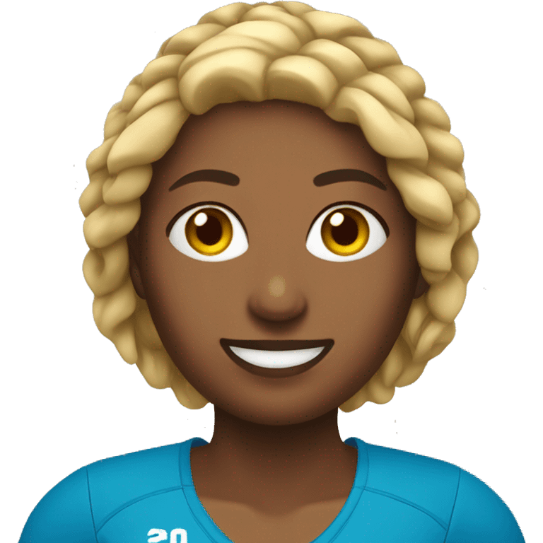 Beach volleyball female player emoji