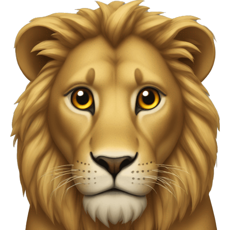 Lion yeux rouge emoji