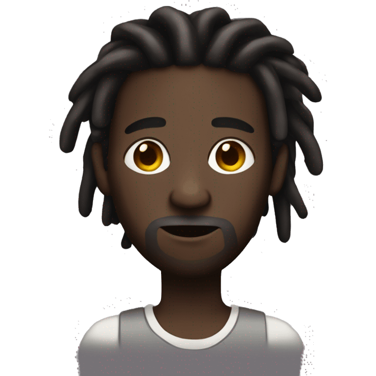 Big dark skinned man with dreads emoji