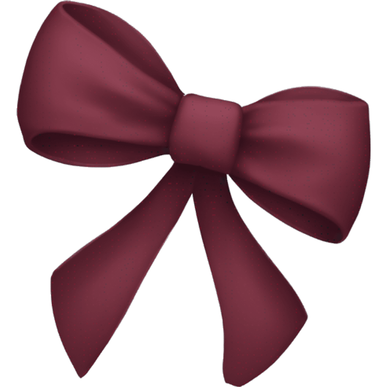 Maroon bow emoji