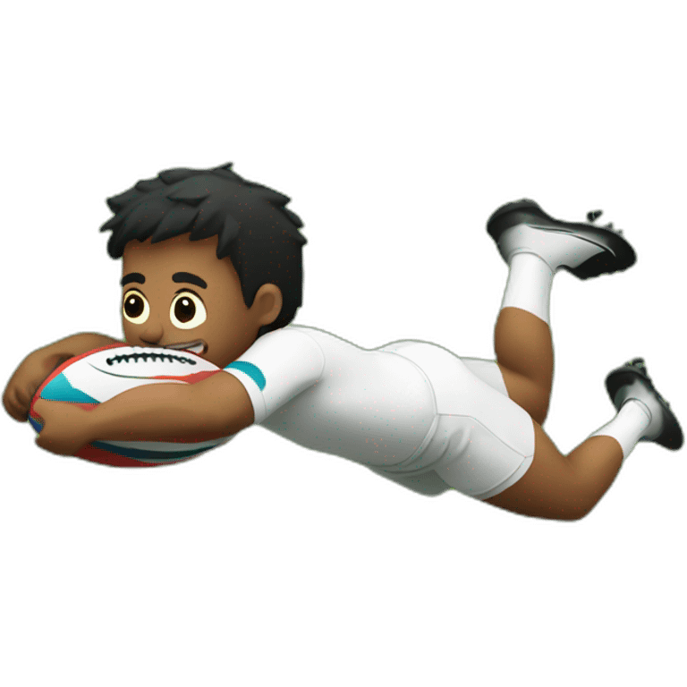 Rugby player diving on pitch emoji