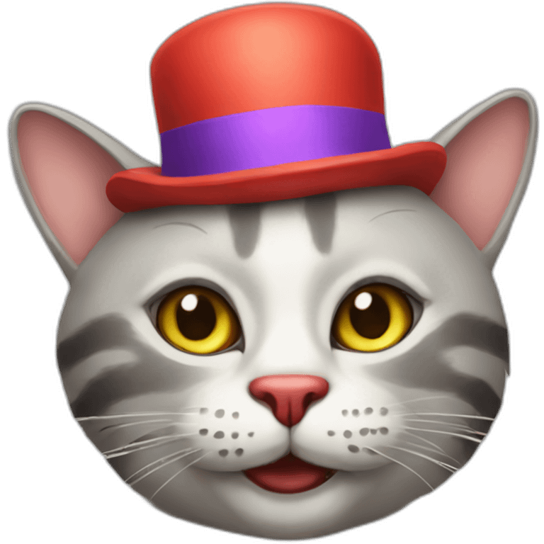 cat clown emoji