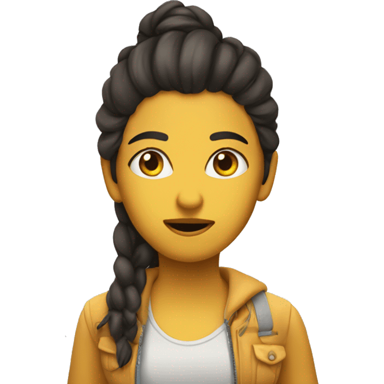 Chica risada, emoji