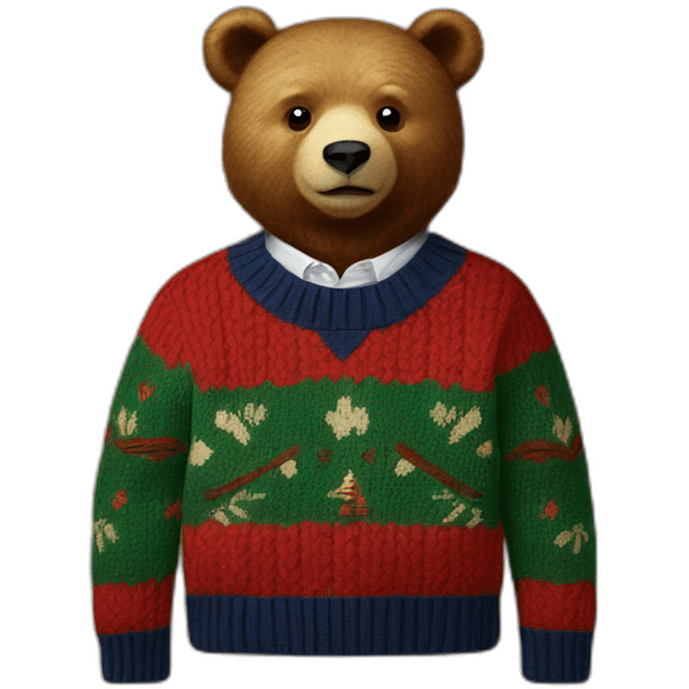 ralph lauren bear sweater emoji