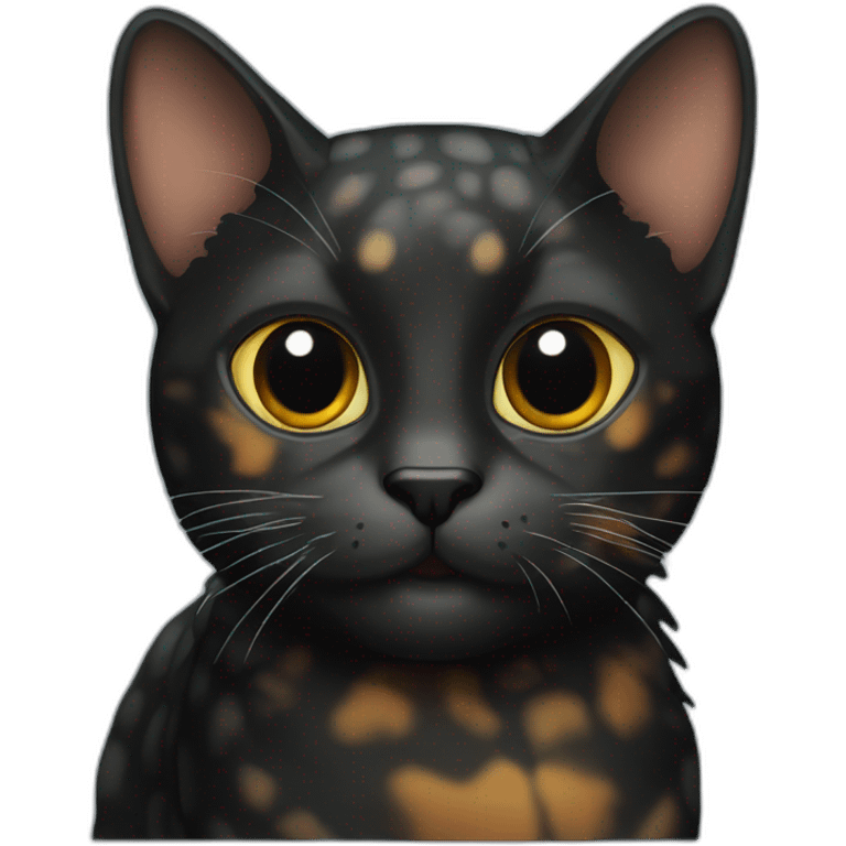 Black Tortoise Shell cat emoji