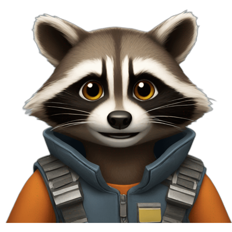 Rocket racoon emoji